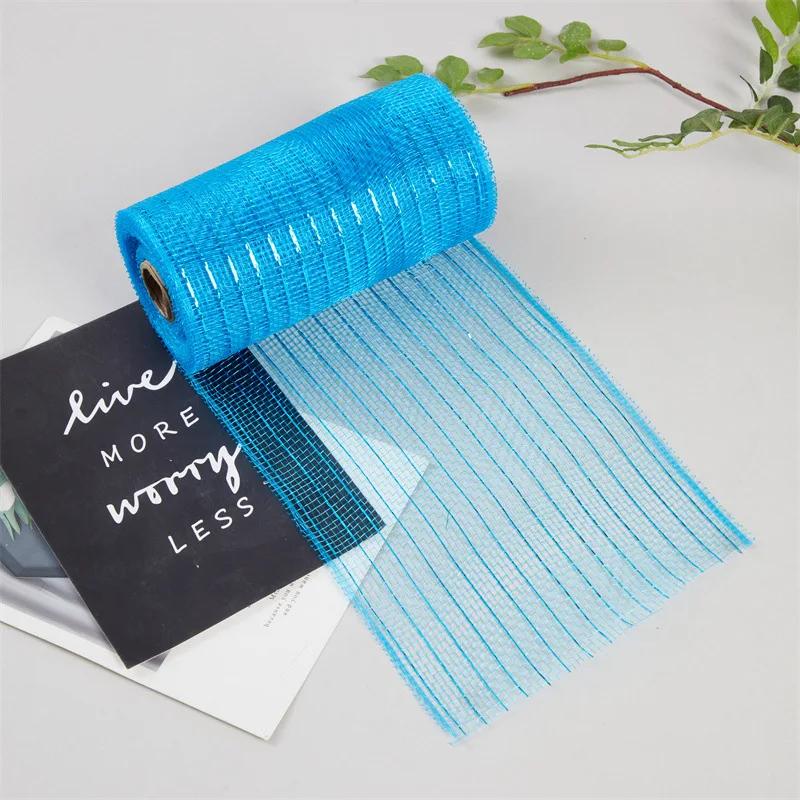 1 рулон рождественской сетчатой ленты DIY венок бант лента рождественская елка украшения для дома 2024 рождественские подарки Navidad Noel Новый год 2025