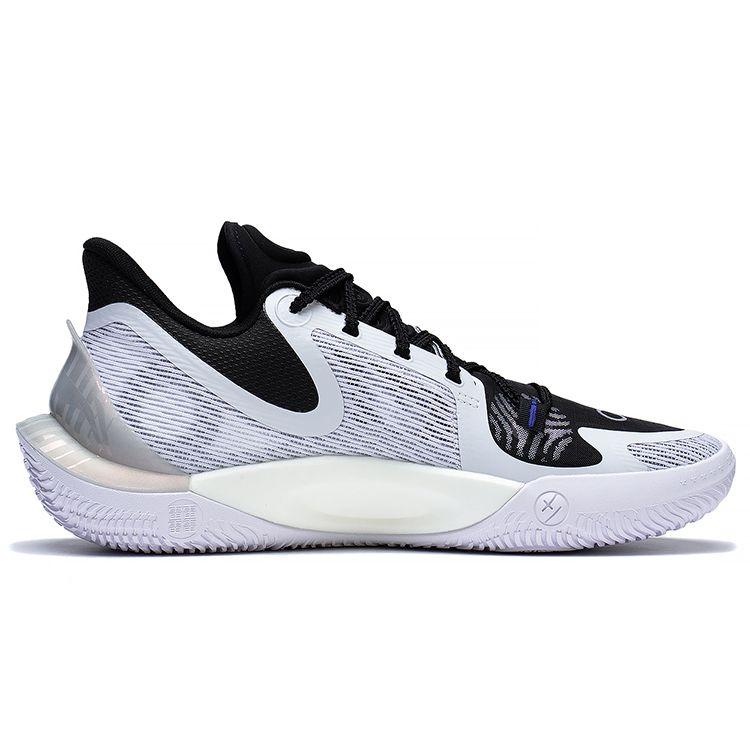 Li Ning Sonic 11 Stardust Enhanced Lateral Support Precision Grip Stability Men Basketball Shoes White Black Silver ABAT021-1