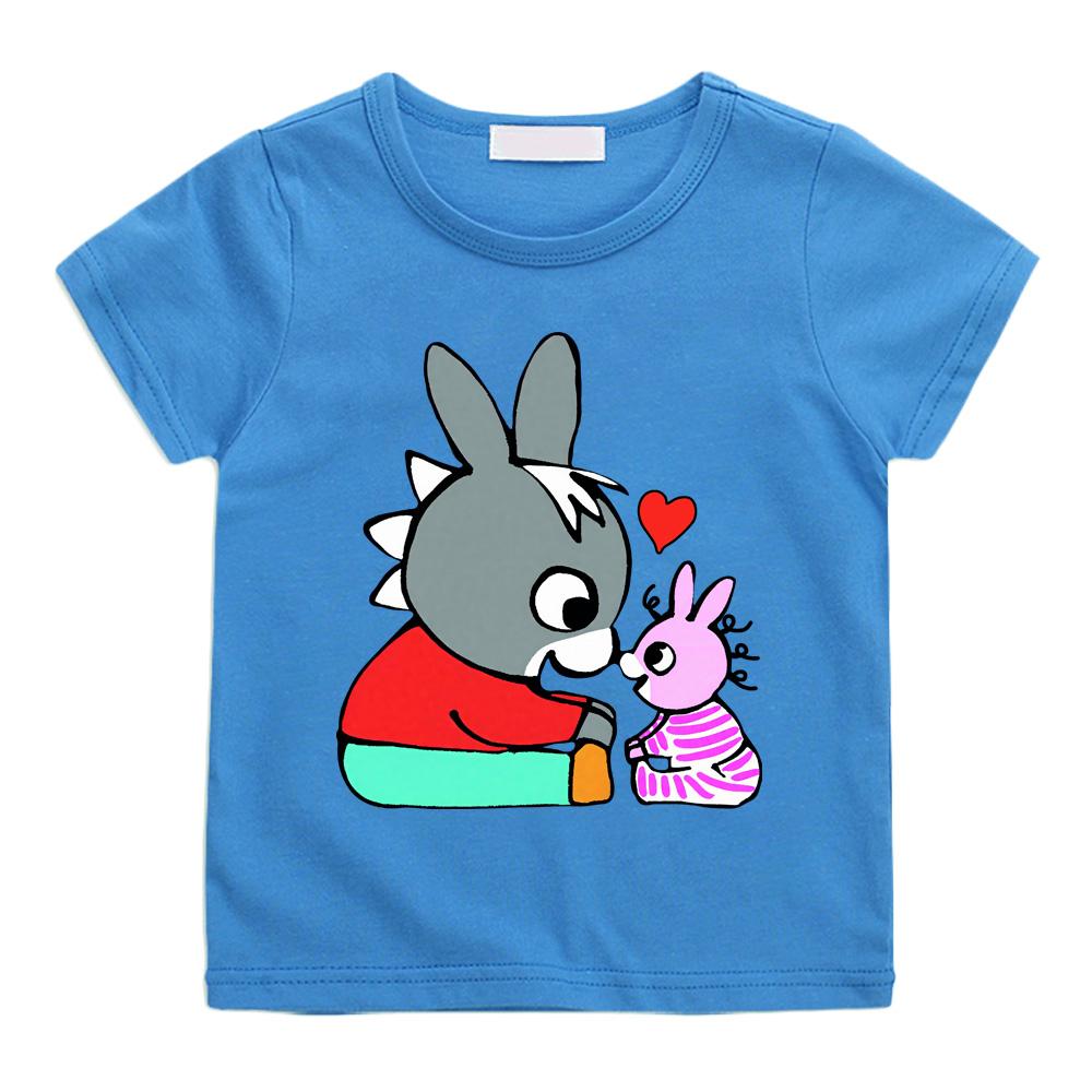 Lane Trotro 100% хлопок Мультяшные футболки Детские Мальчики девочки Короткий рукав Дышащие Каваи Дети Высокое качество Футболки с круглым вырезом Аниме футболки