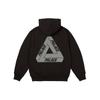 Palace Bit Grippy Tri-Ferg Hood Black Unisex Tops P26CS056