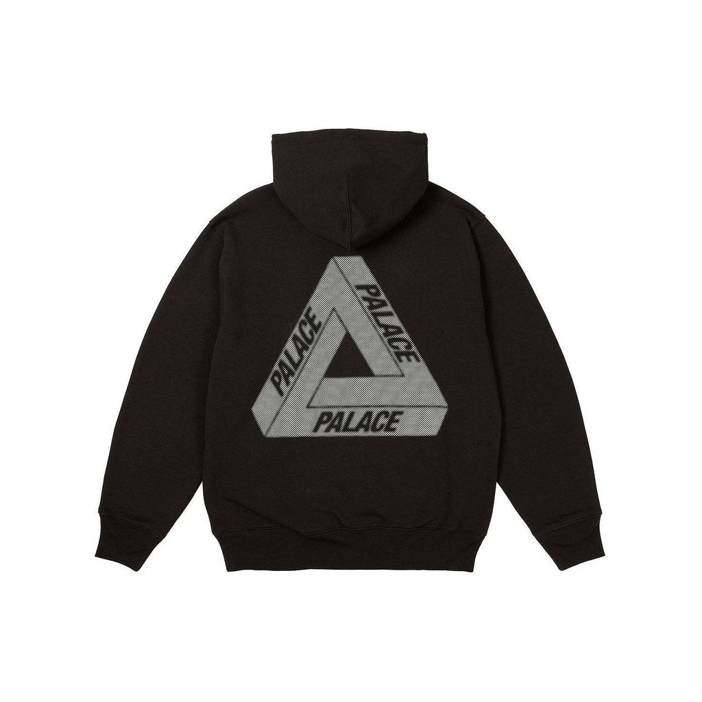 Palace Bit Grippy Tri-Ferg Hood Black Unisex Tops P26CS056