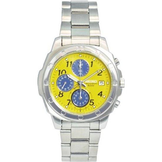 SEIKO мужские наручные часы обратный импорт модель из-за рубежа желтые SND409