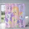 Hot Cartoon My L-Little P-Pony Shower Curtain Waterproof Polyester Fabric Paint Colorful Bath Curtains Curtain with Hook