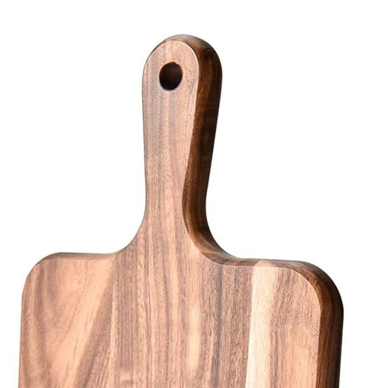 Разделочная доска из дерева с ручкой, прочная деревянная разделочная доска для мяса, сыра, овощей, хлеба, универсальная кухонная сервировочная доска