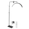 27 Inch Half Moon Beauty Light 50W 2700K‑5600K U Shaped LED Fill Light Floor Lamp with Phone Clip