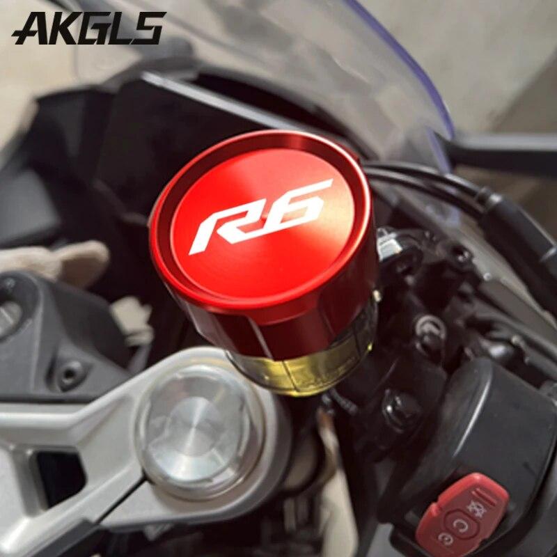 Front and Rear Brake Fuel Tank Cap and Filler Cap Protection Accessories For Yamaha R6 YZF R6 Yzfr6 YZF-R6 2010- 2022