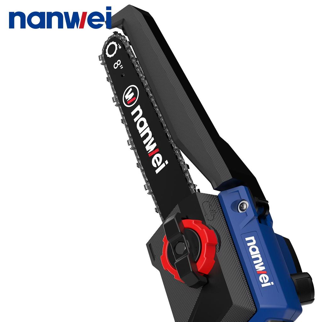 NANWEI 8-дюймовая электрическая цепная пила 5800 об/мин, Скорость 8 м/с, Ручное нажатие