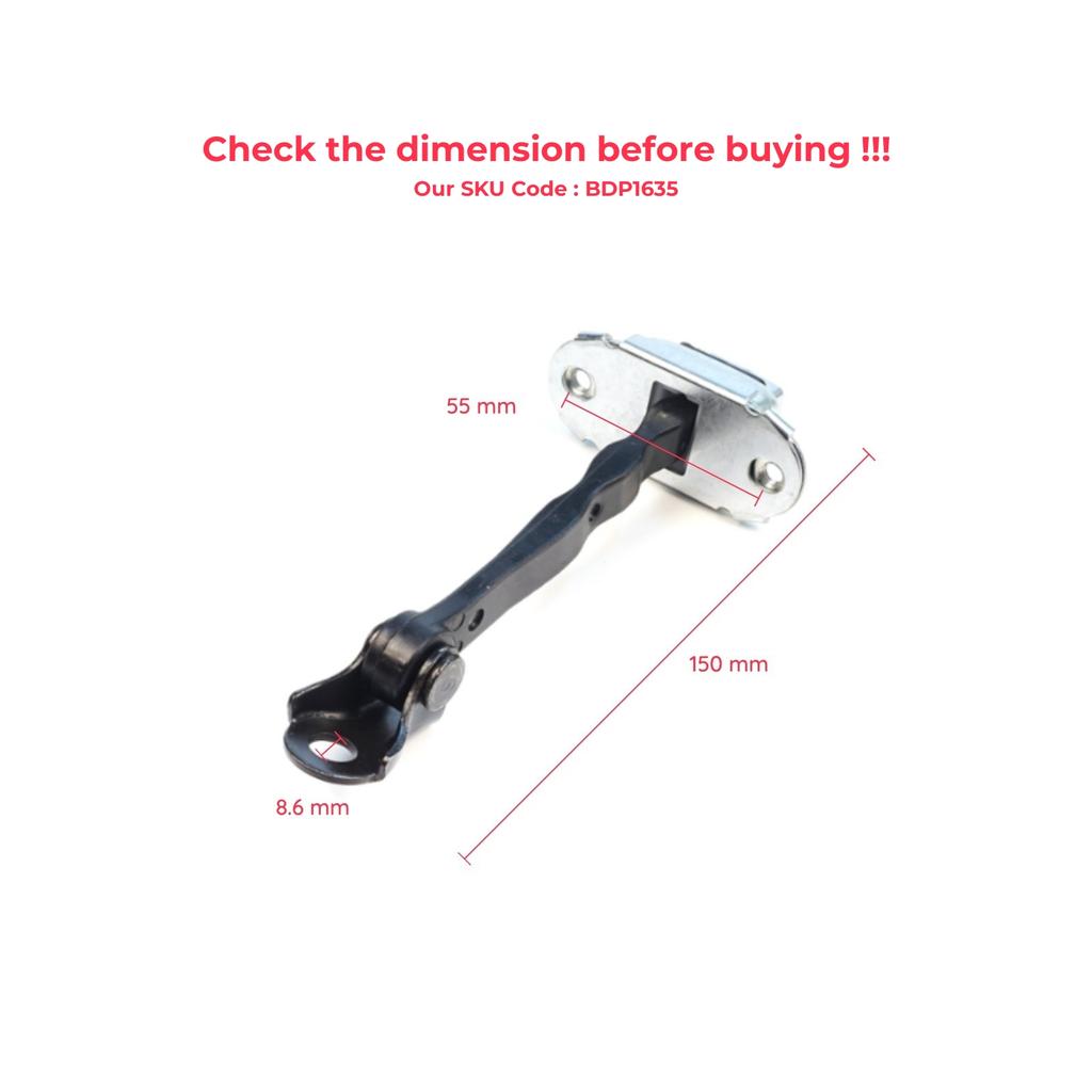 EDP1635-1 2 Pieces Front Door Stop Check Assy Limiter Strap for Nissan Micra MK4 K13 K13K K13KK 2011-2022 804301HB0A