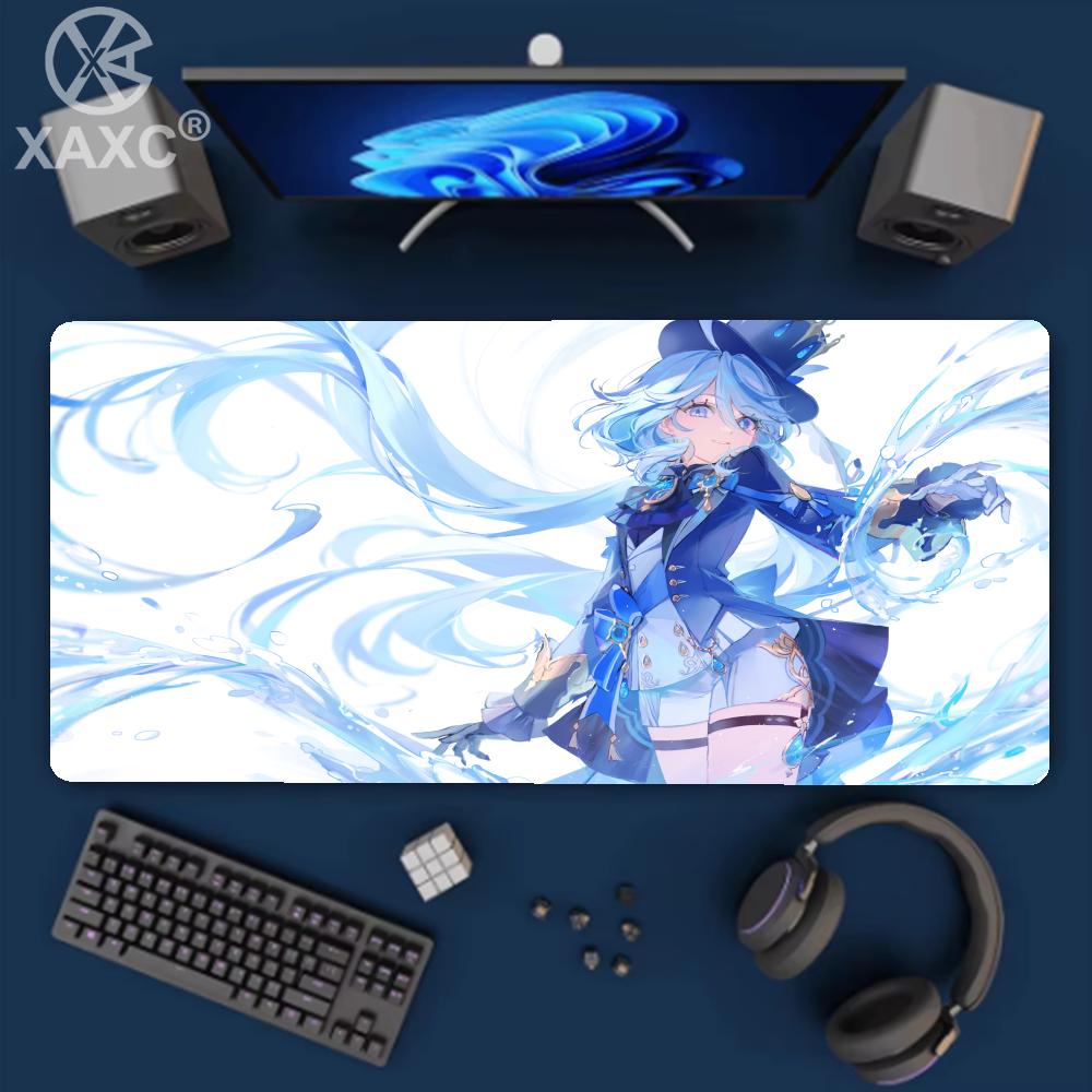 HD Новый Прекрасный Genshin Impact Фурина Аниме Xaxc Игра Офис ПК Кавайная Девушка Коврик для Стола Клавиатура Коврик для Мыши Ноутбук Коврик для Мыши Ковер