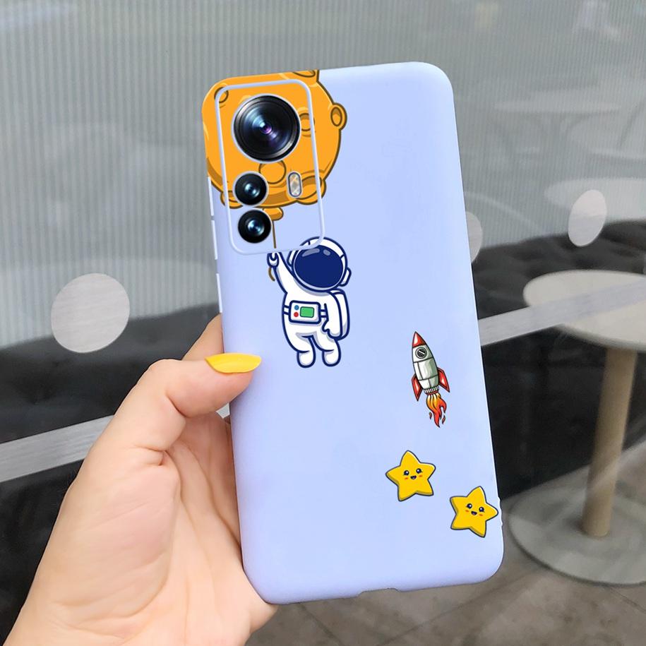 Чехол для Xiaomi 12 Pro 5G Милый мультяшный матовый чехол с рисунком для Xiaomi Mi 12 Pro 5G Global Funda на Xiomi 12 Pro Mi12 12X 5G Capa