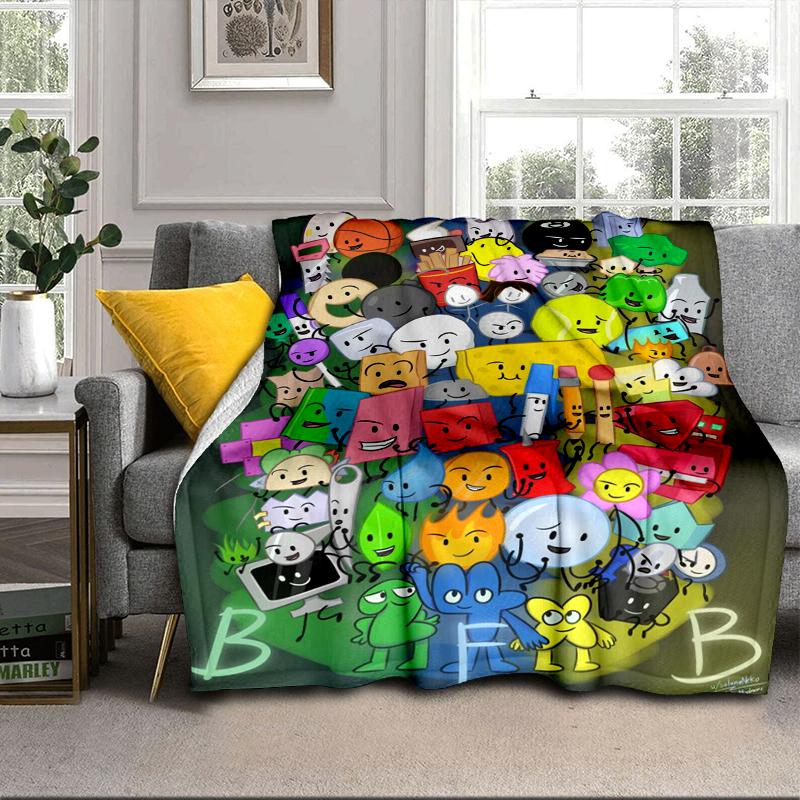 Colorful Dream Island Collage Blanket Flannel Blanket for bed, sofa, Camping, Hiking, Picnic Essentials, gift for family Fan gifts