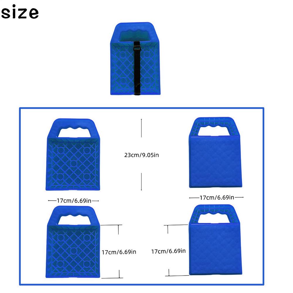 RV Jack Pads Car Jack Pad Set of 4 Anti-Slip Multi-Angle RV Leveling Support Equipment for Parking Road Trip Beach Pool