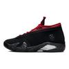 Женские кроссовки Air Jordan 14 Retro Low Red Lipstick Black Metallic-Silver Gym-Red DH4121-006