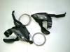 Shimano Lever 3x7speed 2 Finger Black Left and Right Set 602 Brake/shift ST-EF500