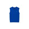 Polo Solid Color Logo Embroidered V-Neck Sleeveless Vest Men Vests Blue 710860352-002