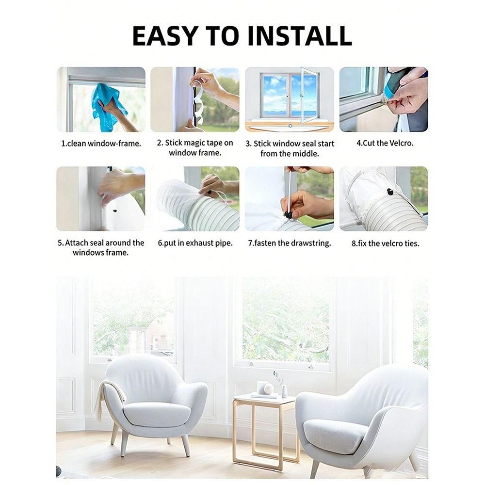 Easy Install Portable Air Conditioner Window Seal Window Seal Kit For Push Up Windows