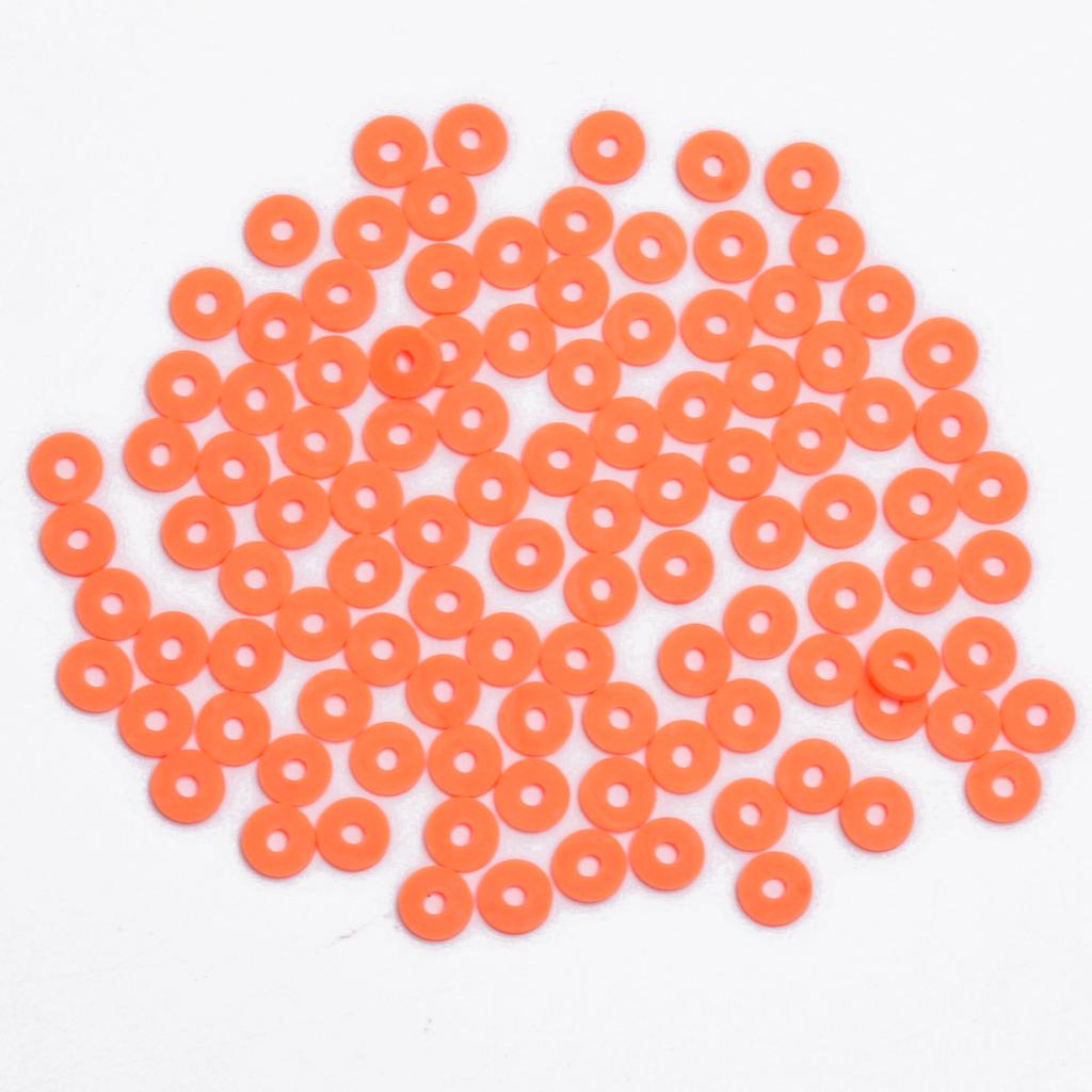 Плоские ювелирные изделия, аксессуары, материалы для самостоятельного изготовления, однотонное ожерелье, подходящие по цвету круглые свободные бусины, браслет ручной работы, брелки, 6 мм, прокладки, аксессуары