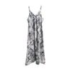 [Excluding jacket] Ink print temperament V-neck camisole dress 2024 summer new Chinese sleeveless dress