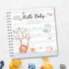 Yousheng Baby Growth Record Book Scrapbook Stickers Story-like Baby Milestone Album DIY Friendly Baby Development Scrapbook