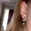 Сердце Ангельские Крылья Подвесные Серьги Женские Шарм Серьги Циркониевые Серьги-Подвески для Девочки Невесты День Рождения День Святого Валентина Подарок