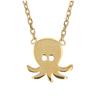 [Q9380] - Позолоченное детское колье «Осьминог» - 12x12 мм