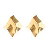 Simples Personality Pleated Tides Earrings Geometric Irregular Exaggerated Mirror Temperament Large Earrings Female