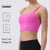 Универсальная женская быстросохнущая майка для йоги: Тонкие бретельки, Красивая спина, Облегающий крой, Матовая ткань