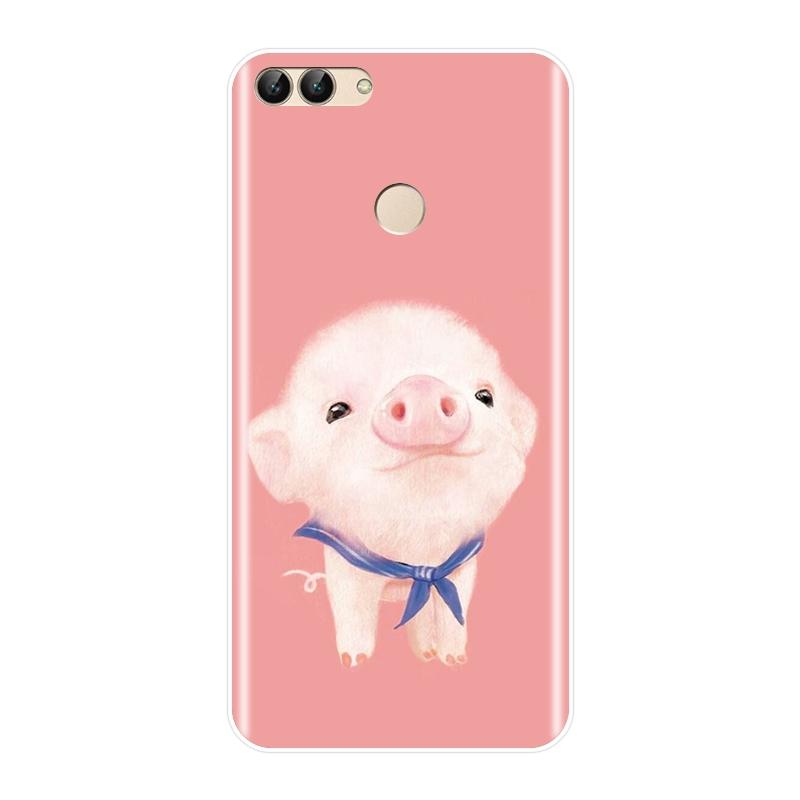Мягкий силиконовый чехол для телефона Huawei P9 Lite Mini P10 Plus P20 Pro P Smart Pink Pig, задняя крышка для Huawei P10 P20 P8 P9 Lite 2017