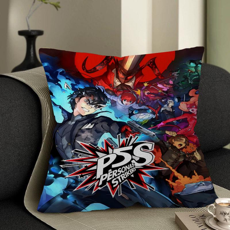 Игровая наволочка Persona 5 Наволочка для диванной подушки Декор для комнаты Подарок детям