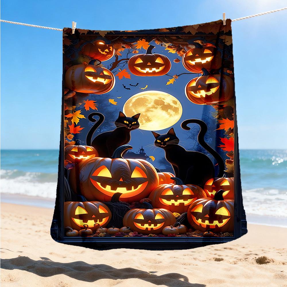 1pc Peacock Feather Artwork Outdoor Flannel Blanket, Cozy & Warm Soft Te Playful Design, Napping Camping,