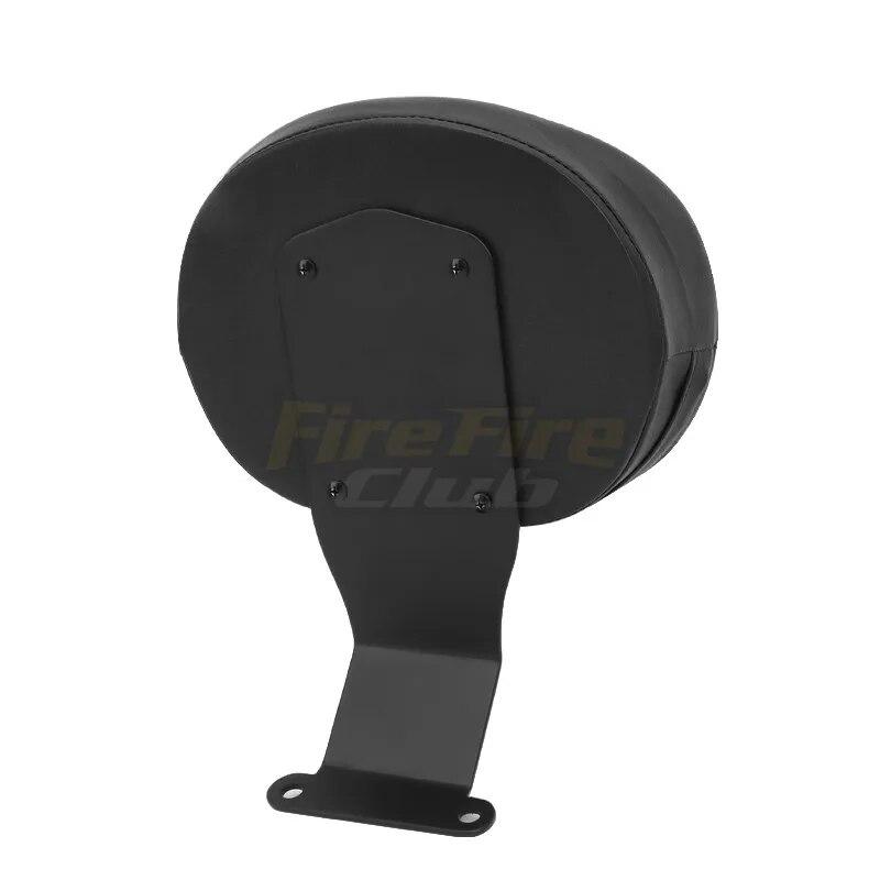 Мотоциклетная черная задняя спинка водителя, кожаная подушка для водителя, кожаные аксессуары для Honda Shadow VT400 VT 750 1997-2003 гг.