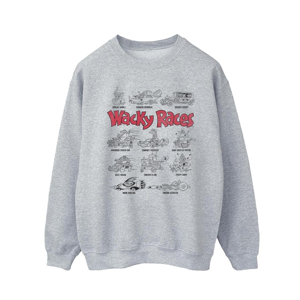 Wacky Races Mens Car Lineup Sweatshirt