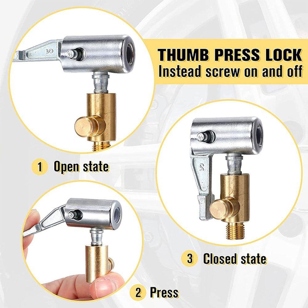Pump Inflator Compressor Inflatable Pump Connector Inflatable Connector Tire Nozzle Clamp