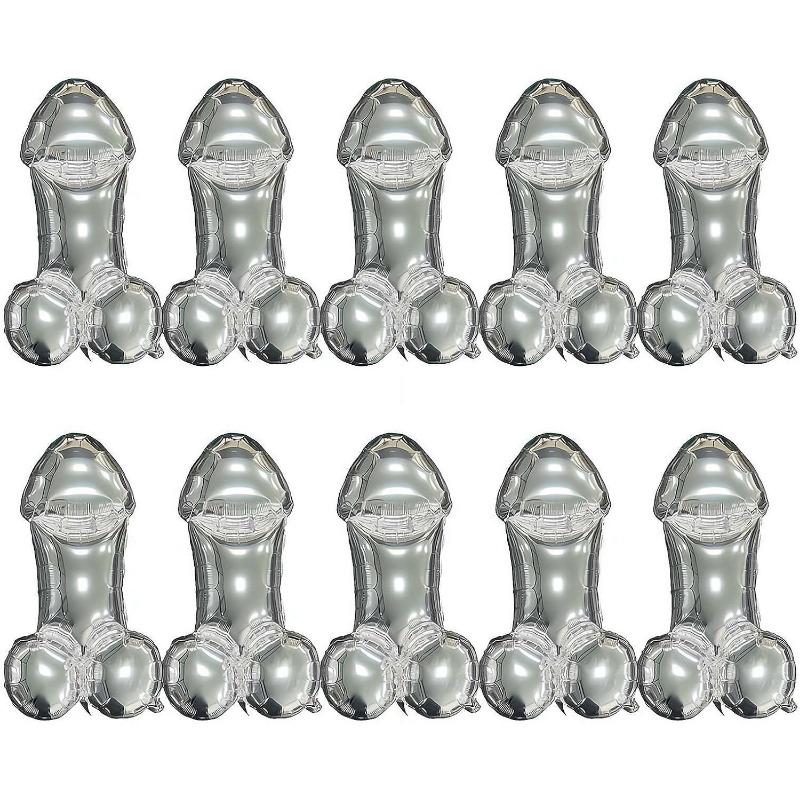 Bachelorette Party Balloon Set,10Pack Unique Bridal Shower Decor,Inflatable Bachelorette Party Games Toy,Funny Gag Gifts for Engagement