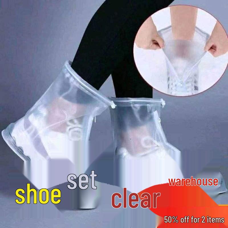 Водонепроницаемые Нескользящие Бахилы для Мужчин, Женщин и Детей - Утолщенные, Износостойкие Защита от Дождя и Снега.