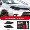Для Toyota Corolla E210   NMS 2014-2018 Аксессуары Защитная пленка на фары автомобиля Прозрачная черная наклейка из ТПУ на фары