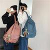 Нейлоновый рюкзак для учеников средней школы, школьная сумка, женский, большой вместимости, 2025, осень, новая мода, простой рюкзак для студента колледжа, мужской