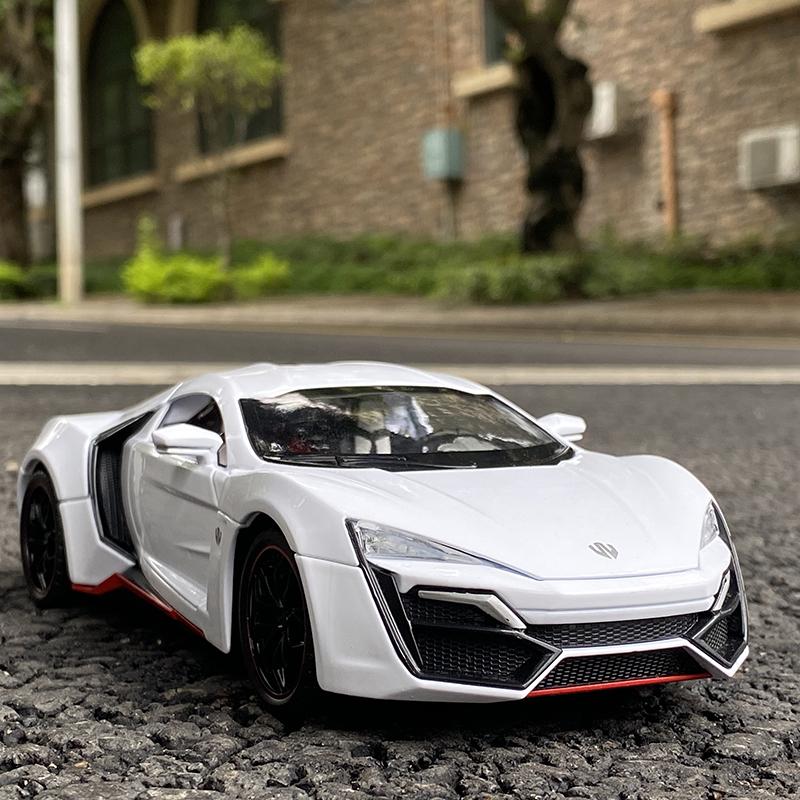1:32 Lykan Hypersport Alloy Sport Car Model Diecast & Toy Metal Vehicles Supercar Model Simulation Collection Childrens Toy Gift