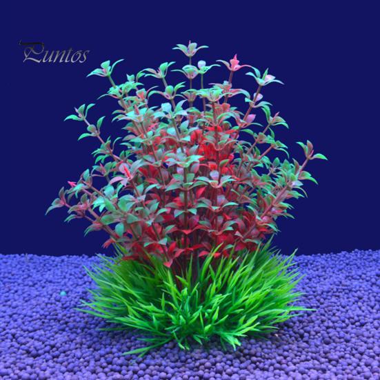 Искусственное водное растение Украшение аквариума с прочной основой Реалистичный дизайн Экологически чистые без запаха Моделирование растений Модельные украшения Аквариумный орнамент