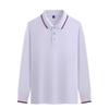 Поло с длинным рукавом из гребенного хлопка Qiaozifu