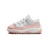 Кроссовки Air 11 Retro Low TD Legend Pink Baby белые 645107-160