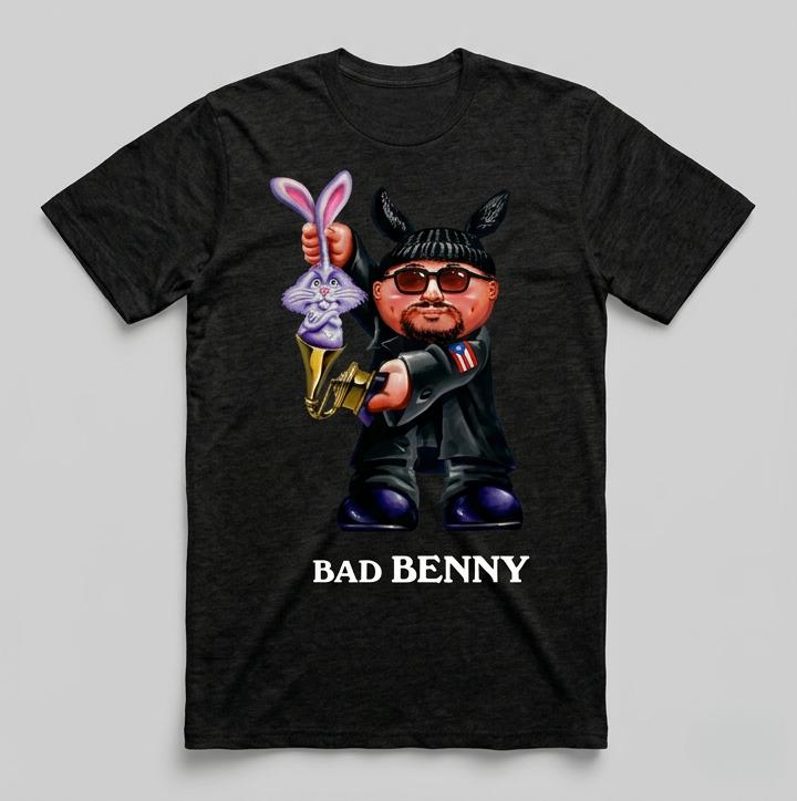Bad Bunny милый принт Новый унисекс футболка унисекс с круглым вырезом 100% хлопок короткий рукав Y2k оверсайз популярная модная футболка подарки для фанатов