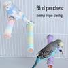 Попугай: Вращающаяся подставка для волнистых попугайчиков и корелл, снимает скуку, идеально подходит для грызения и шлифовки.