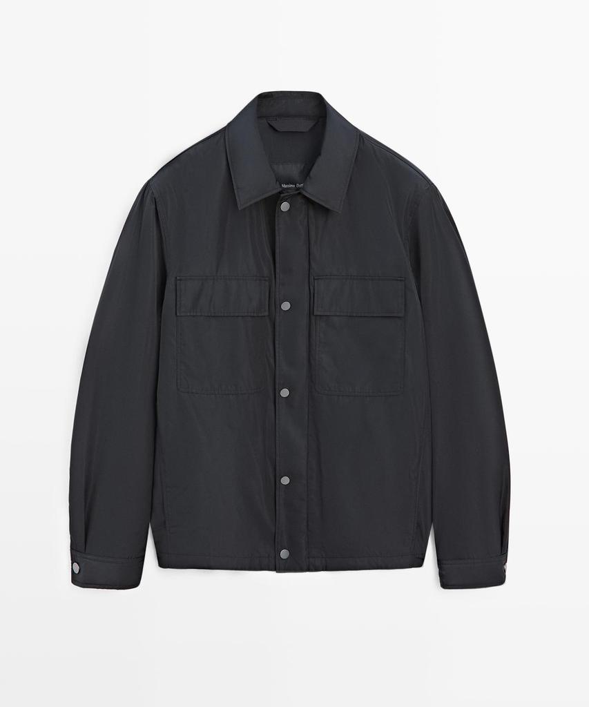 Водонепроницаемая верхняя рубашка Massimo Dutti с карманами