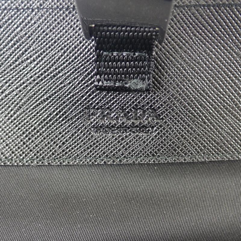 Prada 2ZH108_2DMH_F0002 Сумка через плечо черная сафьяновая кожа/нейлон женская