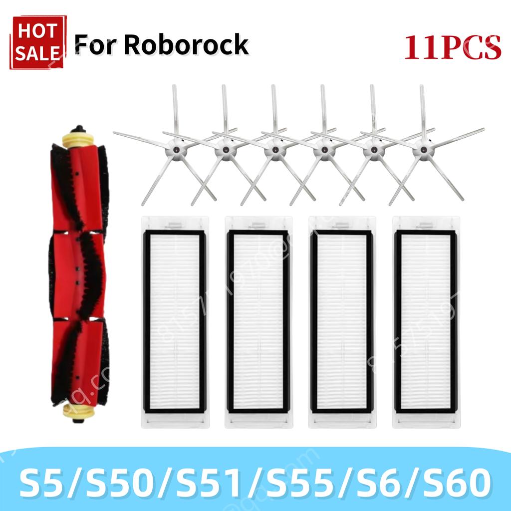 For Roborock S5 S50 S51 S55 S6 S60 S6 Pure Vacuum Cleaner Accessories HEPA Filter Mop Cloth Side Main Brush Spare Parts