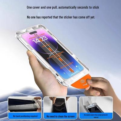 Защитная пленка из закаленного стекла для iPhone16 ProMax: Набор для нанесения без пыли для Apple 14/15