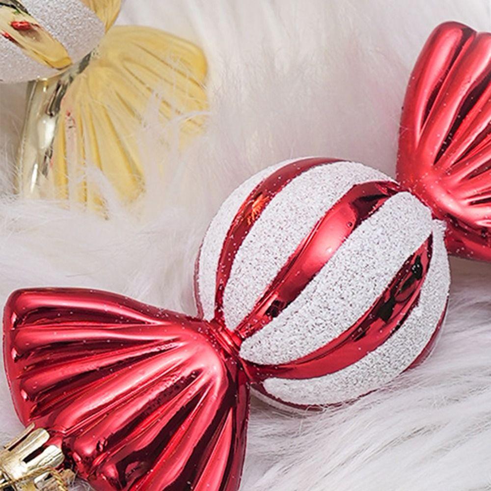 4 шт./коробка Рождественские конфетные подвески Украшения для рождественской елки Украшения для витрины прилавка Красочные конфеты