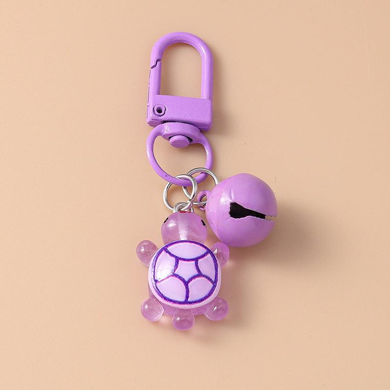 Cute Resin Simulated Tortoise Keychain Cartoon Animal Key Ring Pendant for Women Girl Handbag Decor DIY Kid's Jewelry Gift