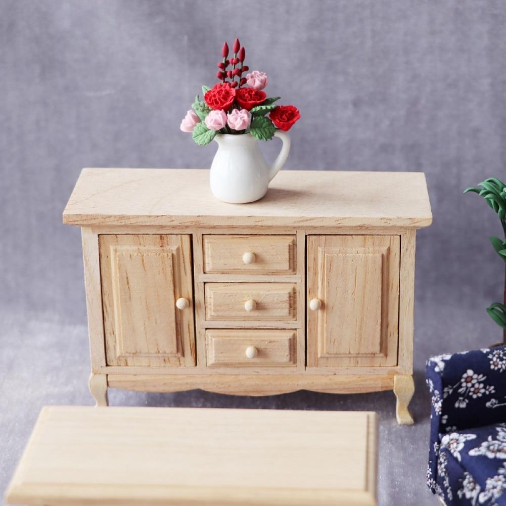 Мини-имитация деревянного шкафа, кукольная фигурка, модель игрушки, реалистичный кукольный домик, миниатюрные фигурки, 1/12, аксессуары для кукольного домика